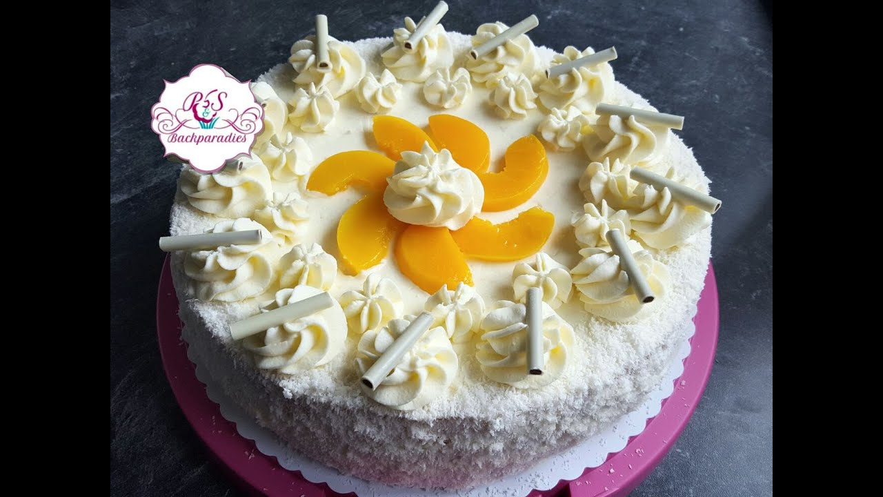 Pfirsich Mascarpone Torte / Seftalili Kaymakli Yaspasta