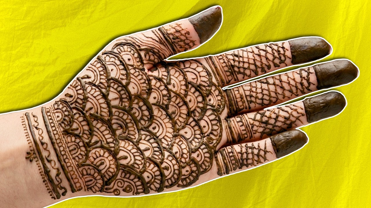 Beautiful & Intricate Front Hand Mehndi Design | Traditional Henna Art