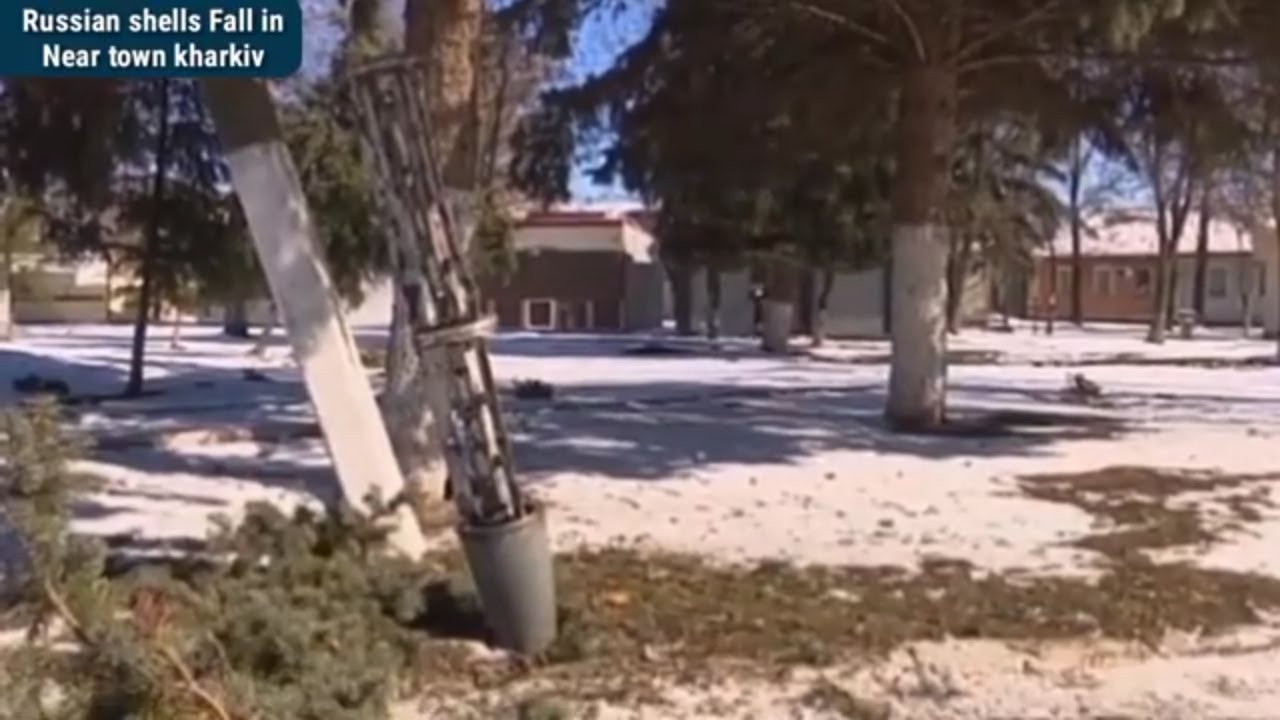Russian shelling fell near the town Kharkiv