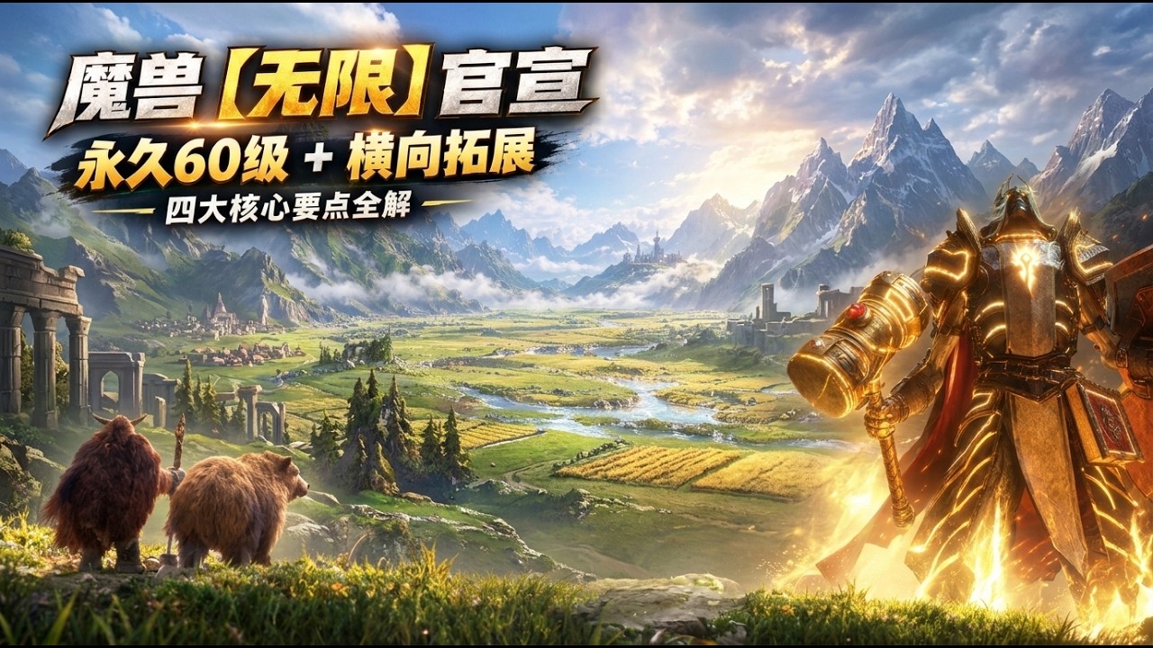 魔兽世界【无限】官宣：永久60级+横向拓展，四大核心要点全解