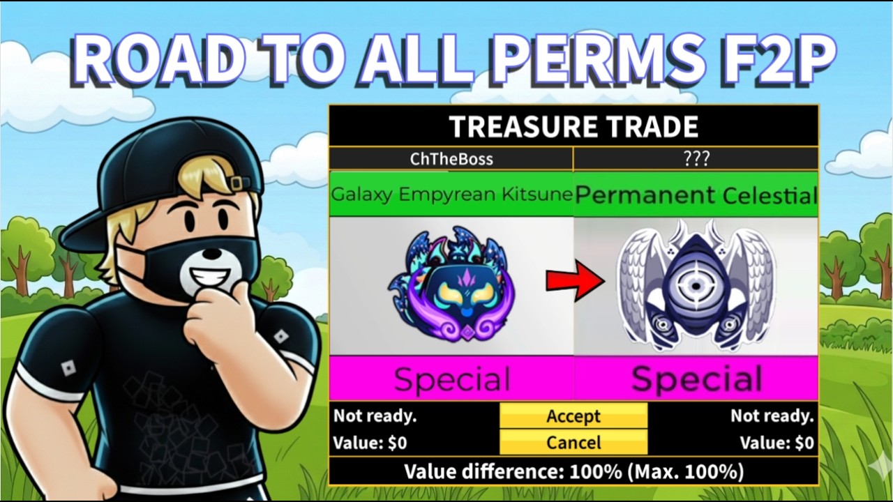 Getting Closer To ANOTHER GALAXY Kitsune! (F2P Trading Challenge) | Blox Fruits Ep 9