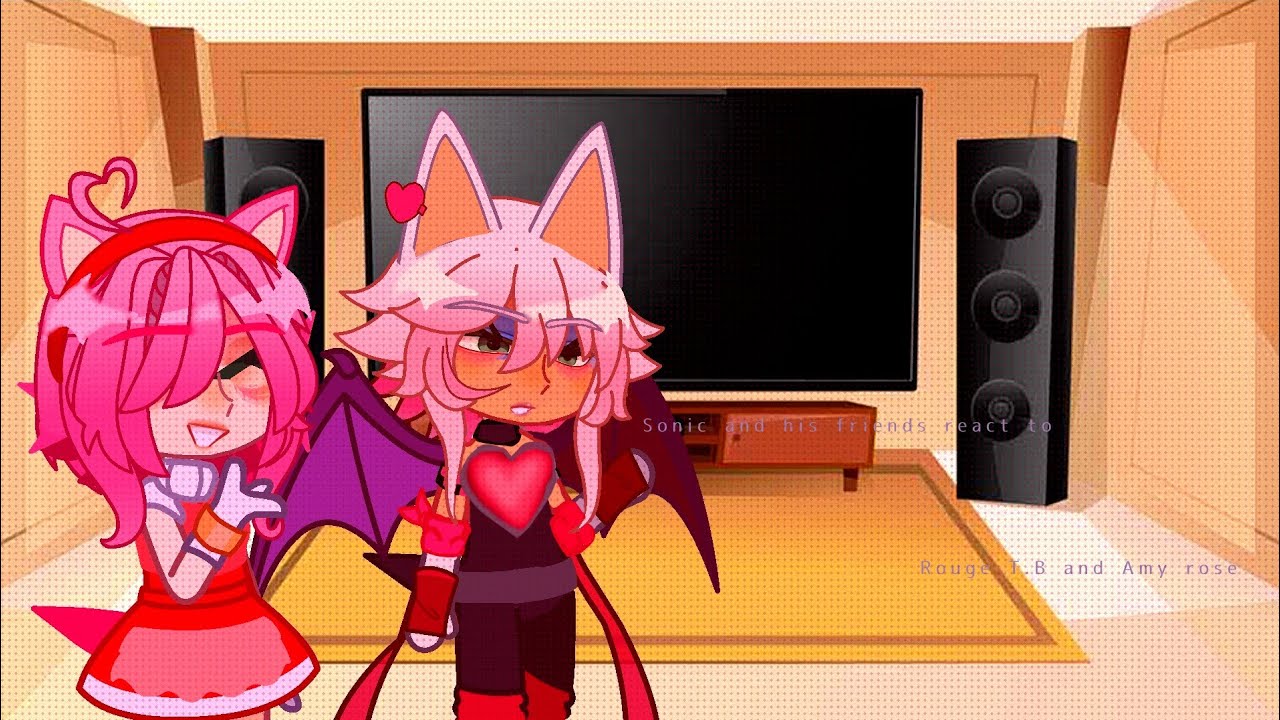 [Sonic and his friends react to themselves] [Part3/3] [Rouge t.b and Amy rose] [Sub for more vids]