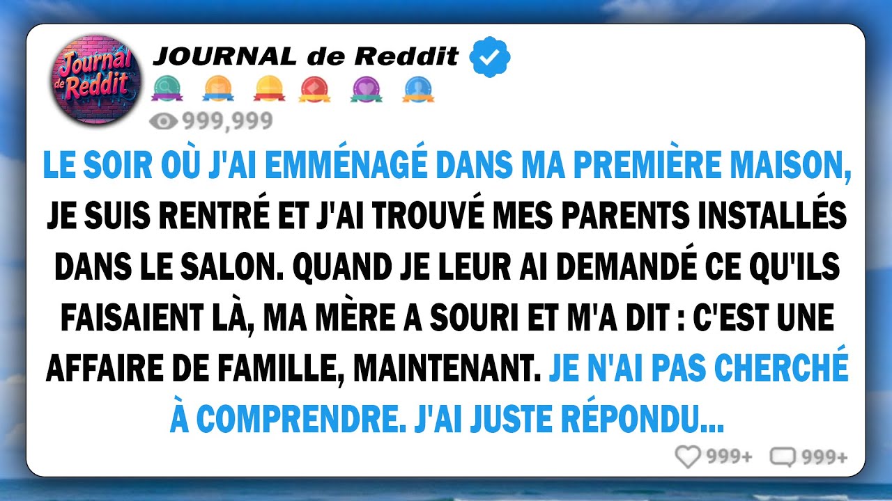 Quand j'ai emménagé dans ma première maison, je suis rentré chez moi un soir et j'ai trouvé mes...