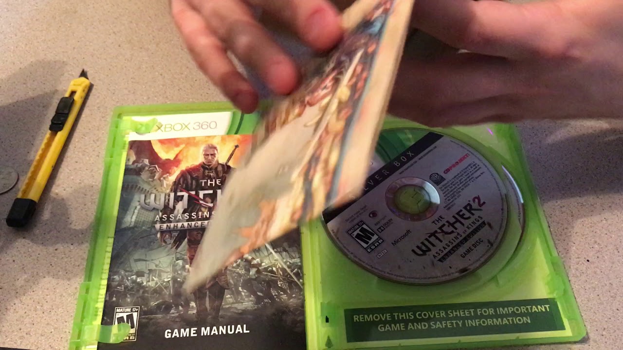 Unboxing of Xbox 360 The Witcher 2 Assassins of Kings Enhanced Edition Silverbox Contents Revealed!