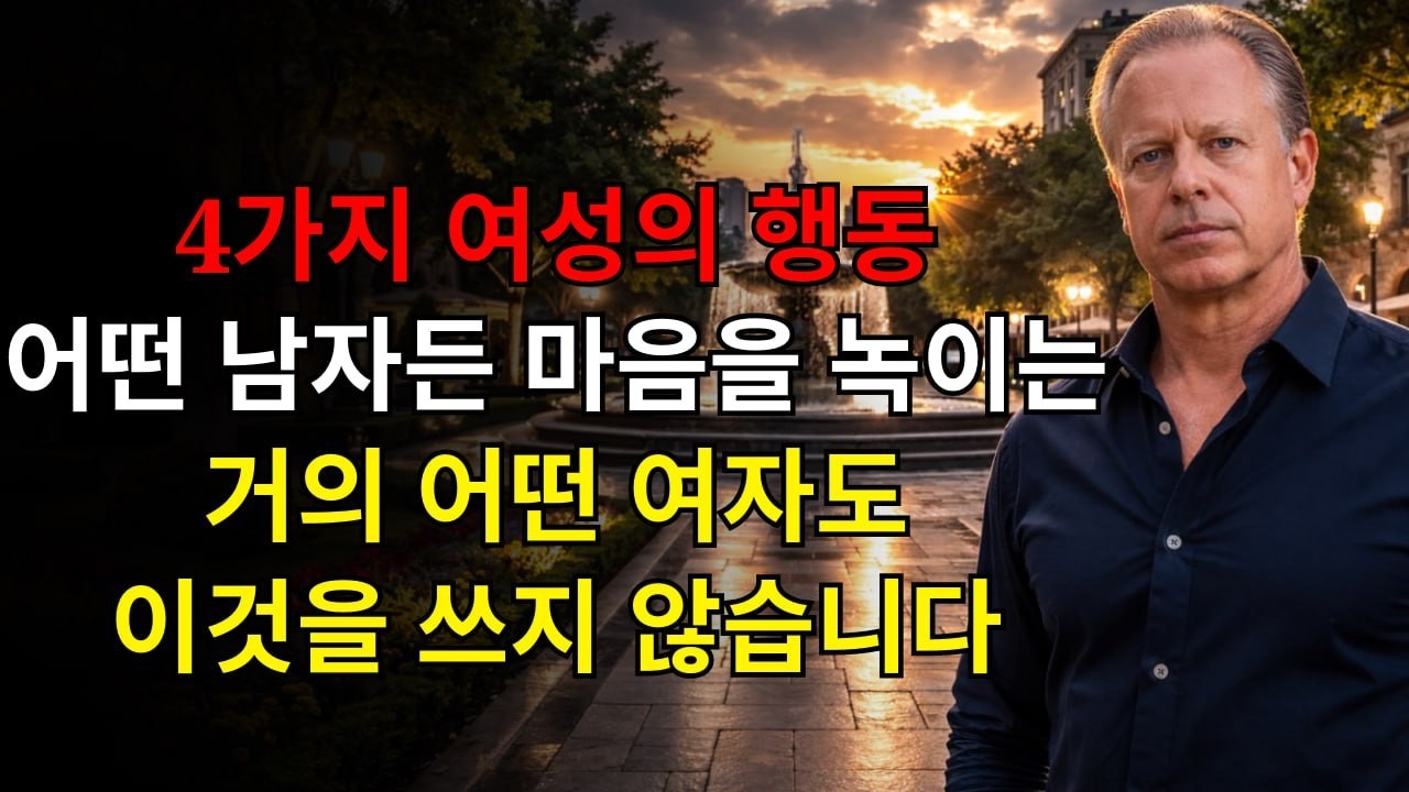 어떤 남자든 마음을 녹이는 여성의 4가지 행동, 거의 어떤 여자도 이것을 쓰지 않는다 | 조 디스펜자