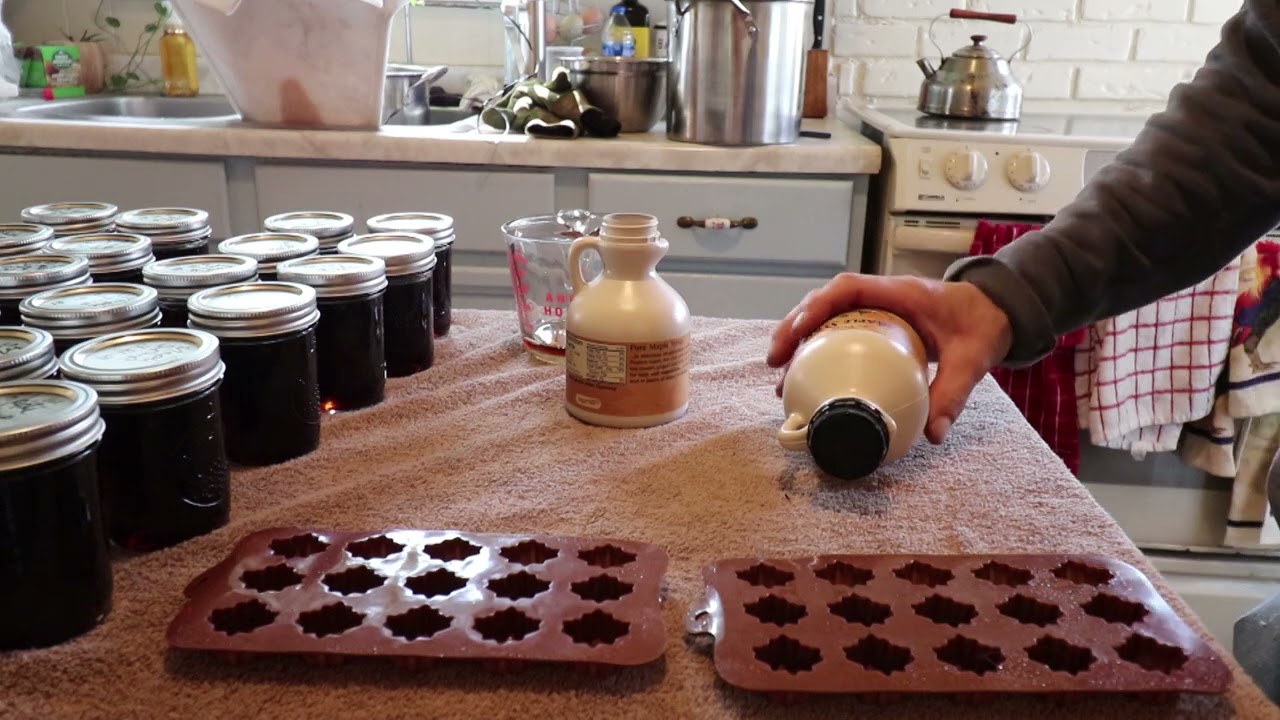 How to make MAPLE SYRUP CANDY. First we had to make Maple Syrup. It turned out delicious.