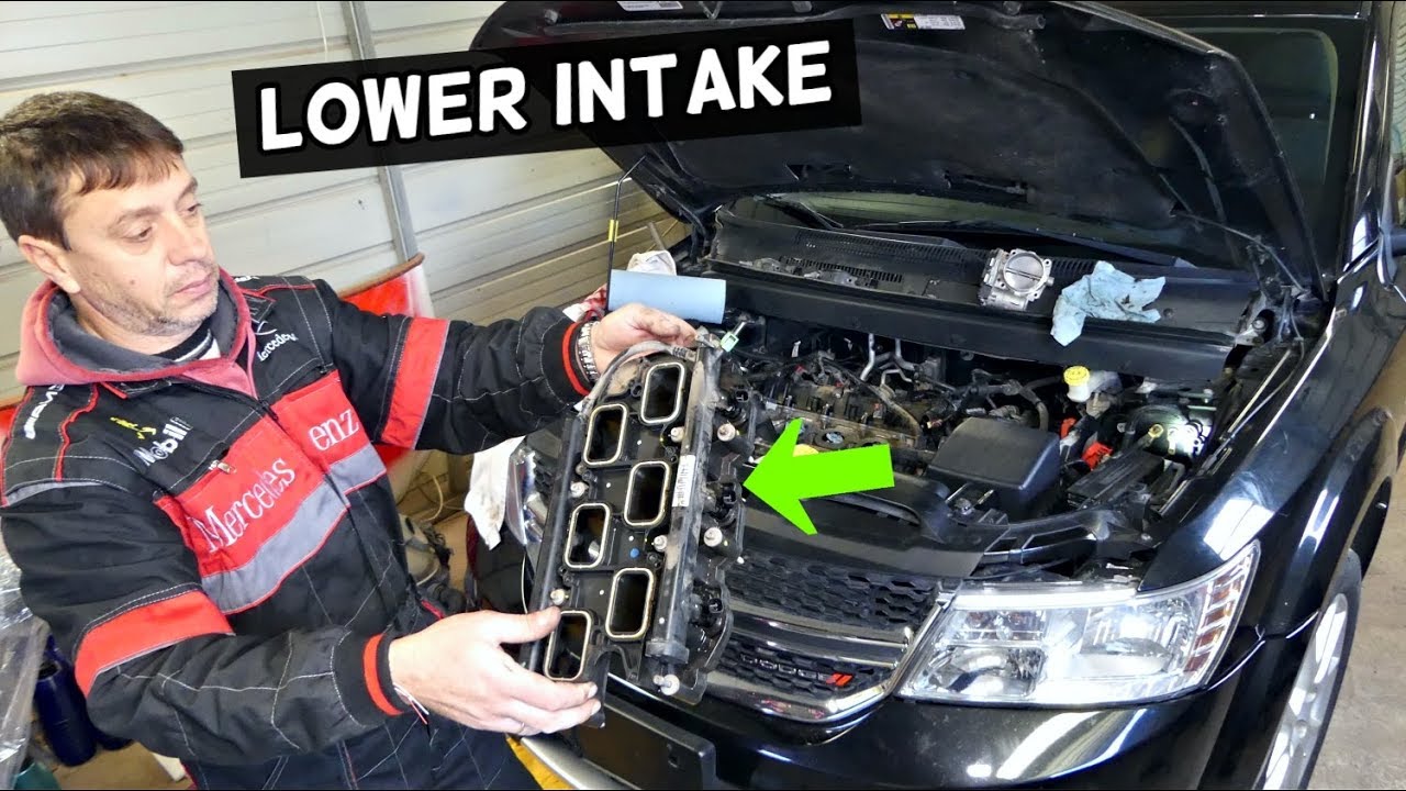 DODGE JOURNEY LOWER INTAKE MANIFOLD REMOVAL REPLACEMENT 3.6 V6 FIAT FREEMONT PENTASTAR