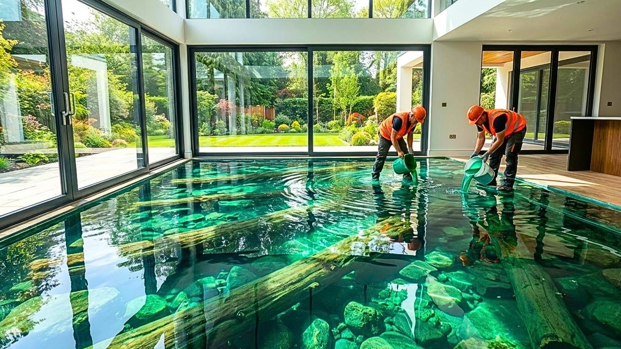 Top 8 Crystal Clear Lagoon Epoxy Floors Featuring Emerald Green Water with Sunken Logs