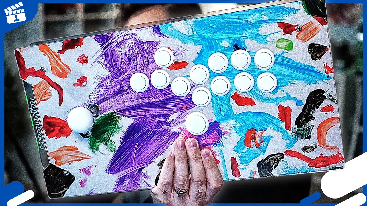 Montei Um CONTROLE ARCADE PERSONALIZADO! | Hitbox + Mixbox + Stick de Fliperama