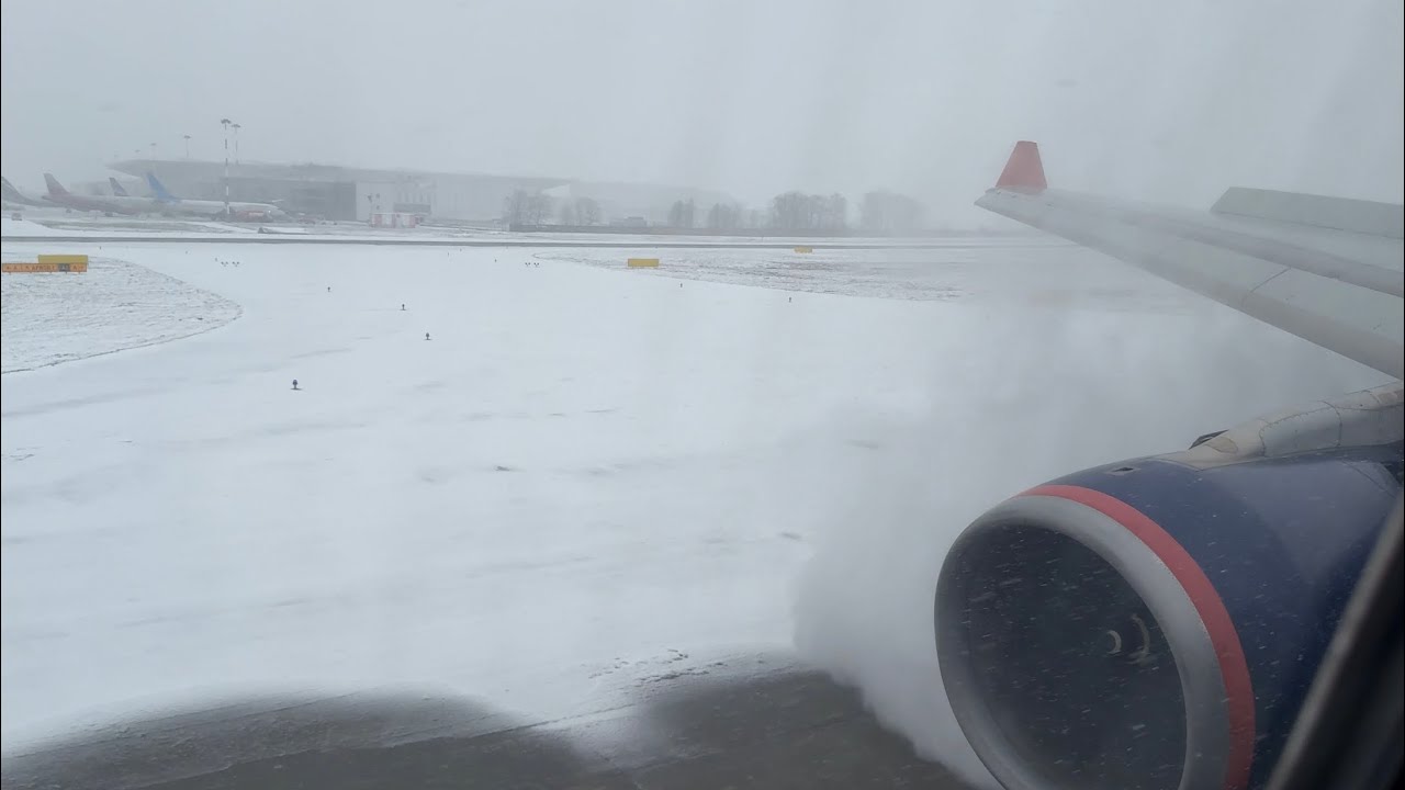 Аэрофлот • Airbus A330-343X • RA-73788 • Жесткая посадка в Пулково в снежную бурю