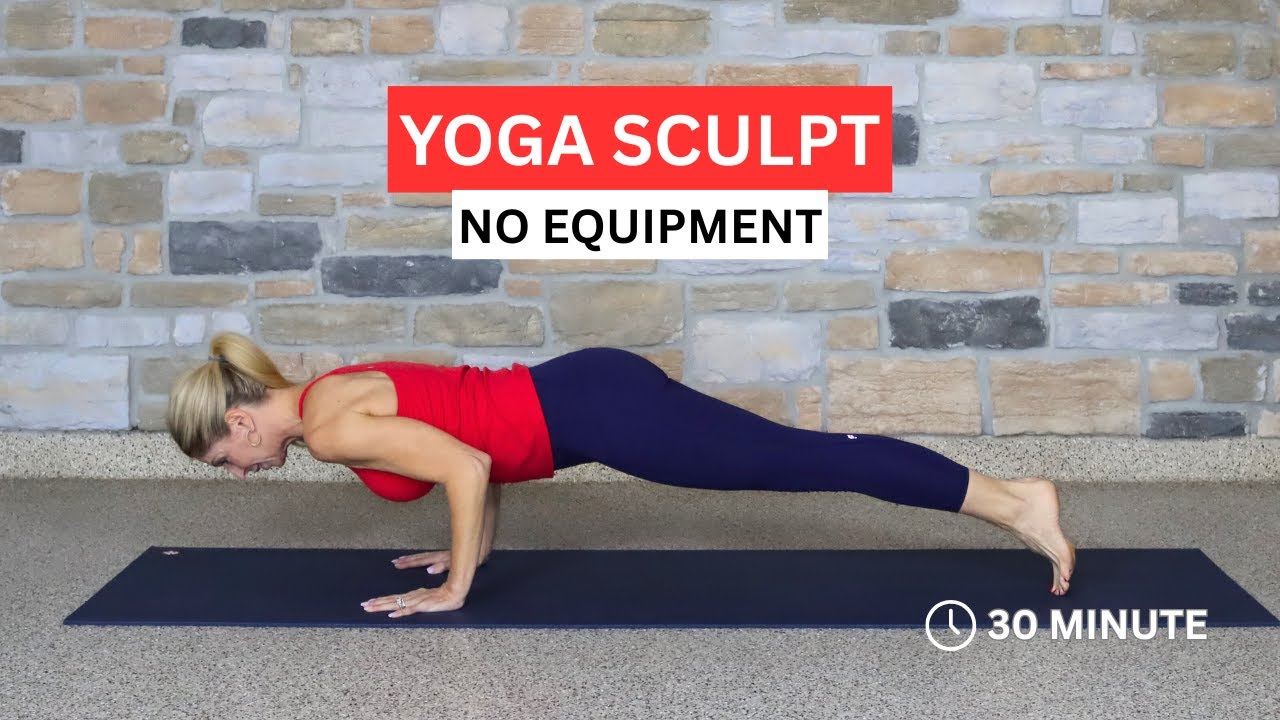 30-минутная йога-тренировка для всего тела | Силовая и тонизирующая тренировка без оборудования