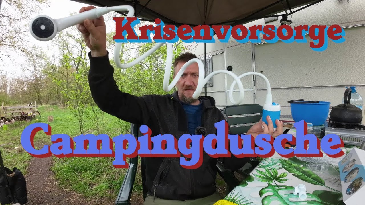 Campingdusche für Krisenvorsorge. Überall Duschen.Laserbeak #prepper #gear #krisenvorsorge