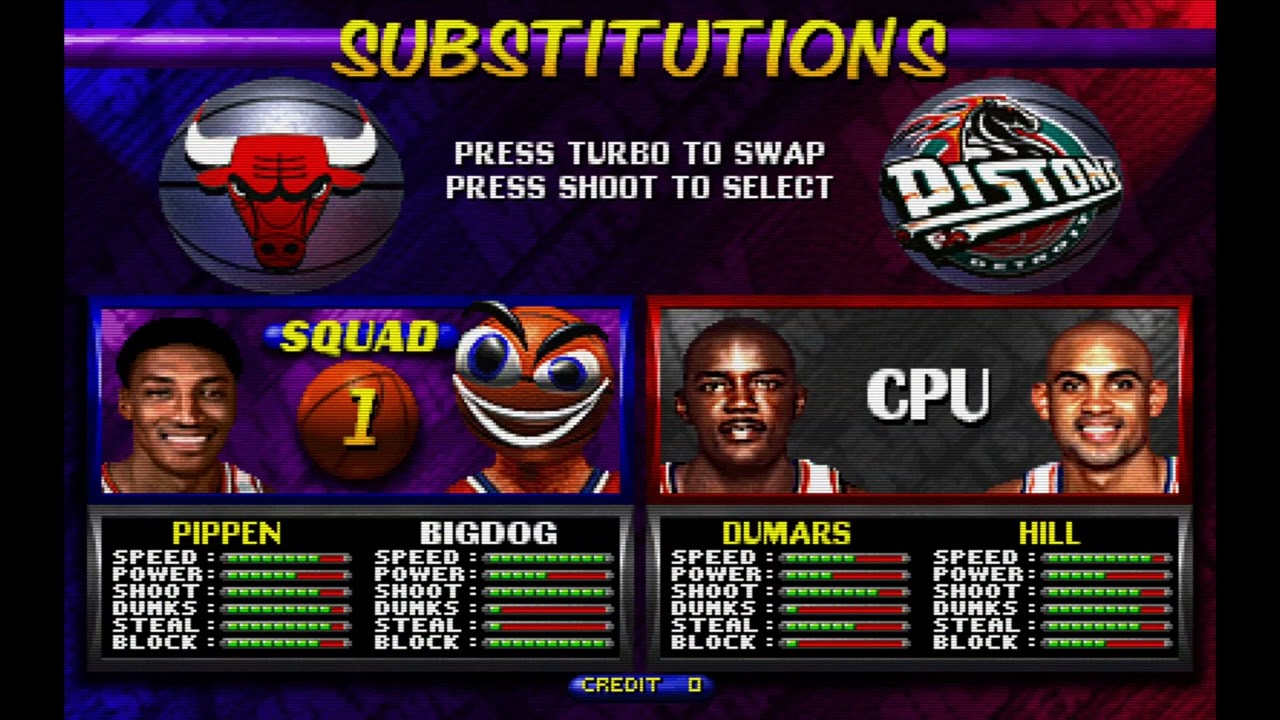 NBA Maximum Hangtime (Arcade) - Bulls v Pistons - Game 18 🏀