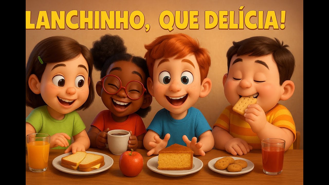 &Eacute; HORA DO LANCHE!! |V&iacute;deo Infantil Musical | #Lanche | #HoraDoLanche | #ComidaDivertida | #Fome |