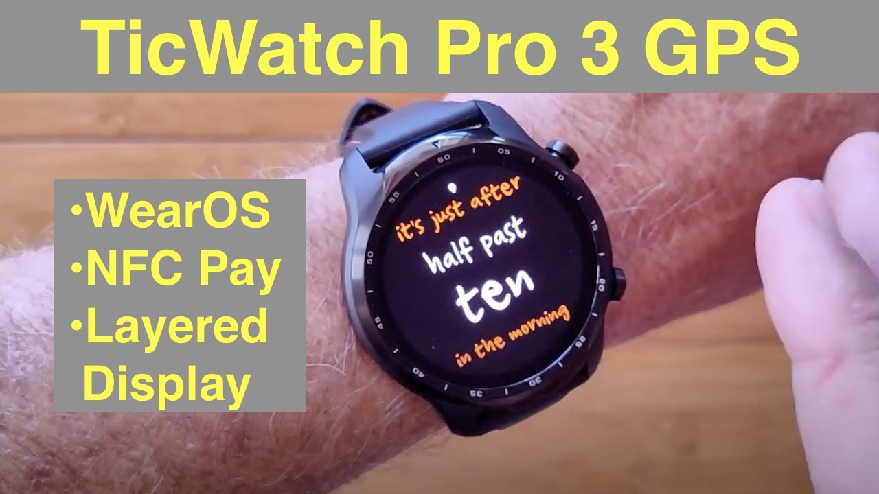Mobvoi TicWatch Pro 3 GPS WearOS IP68 Smartwatch Google Pay, GPS, Dual Screens: Unboxing & 1st Look