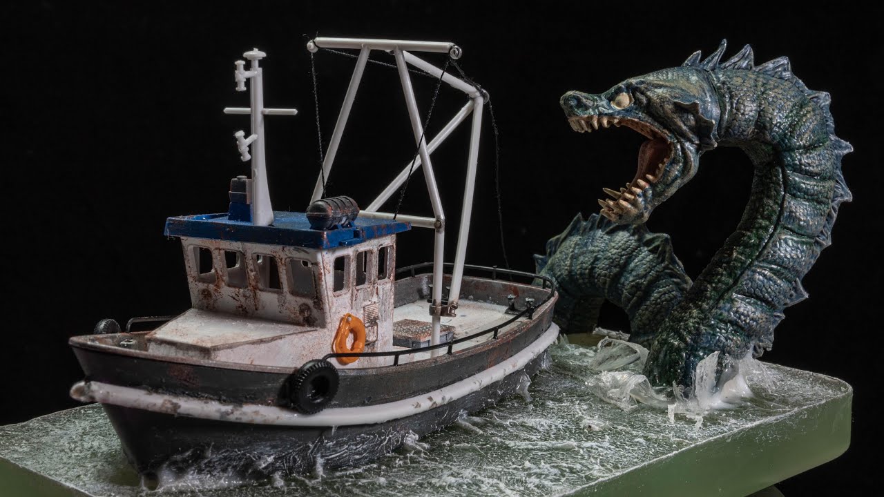 Attack of the Sea Serpent / Epoxy Resin Diorama