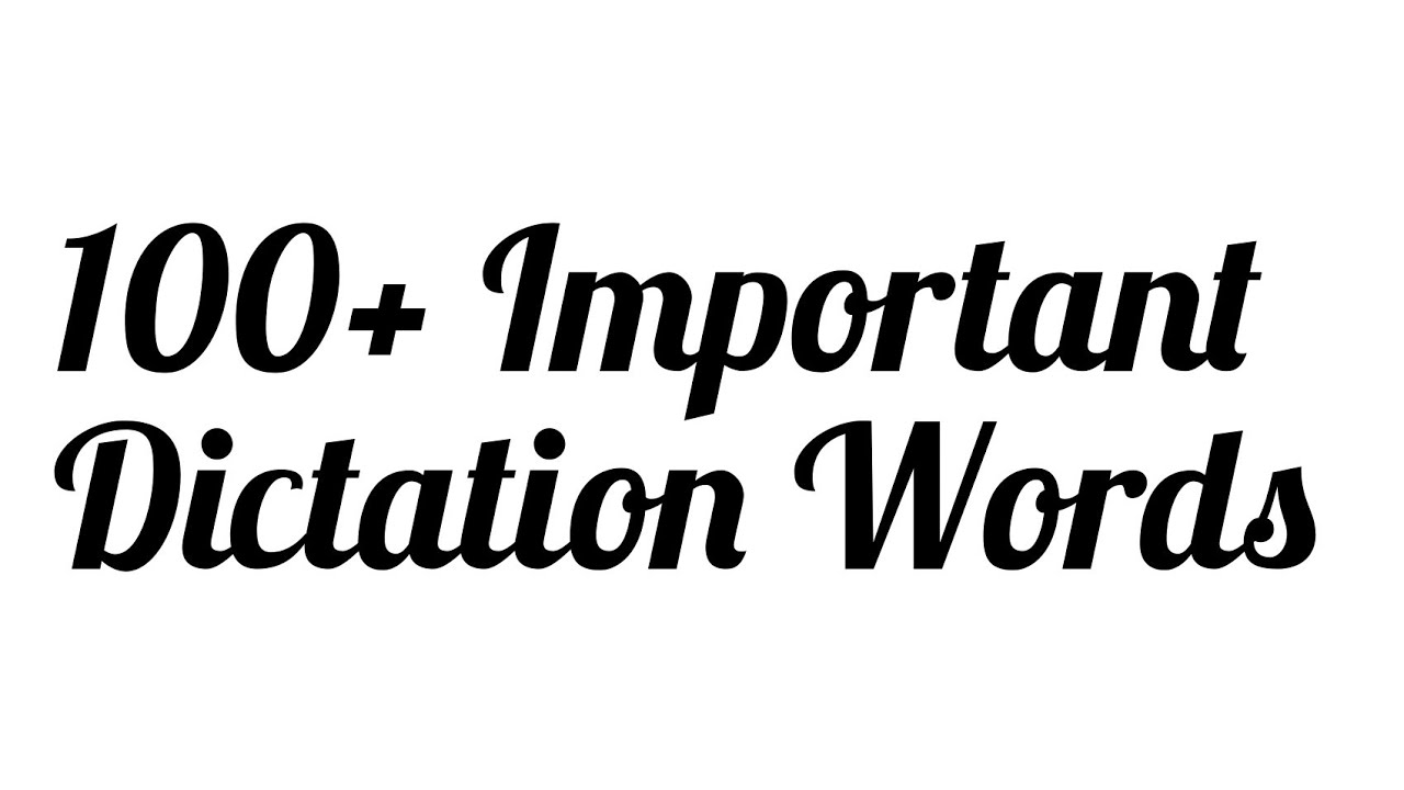 Dictation | English Words| #english #dictation