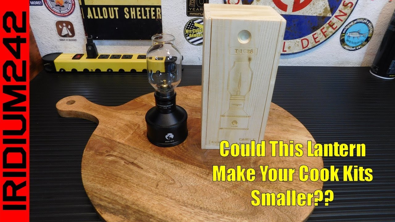 CAMPINGMOON Lantern With A Surprise - Refillable Isobutane Cannister!