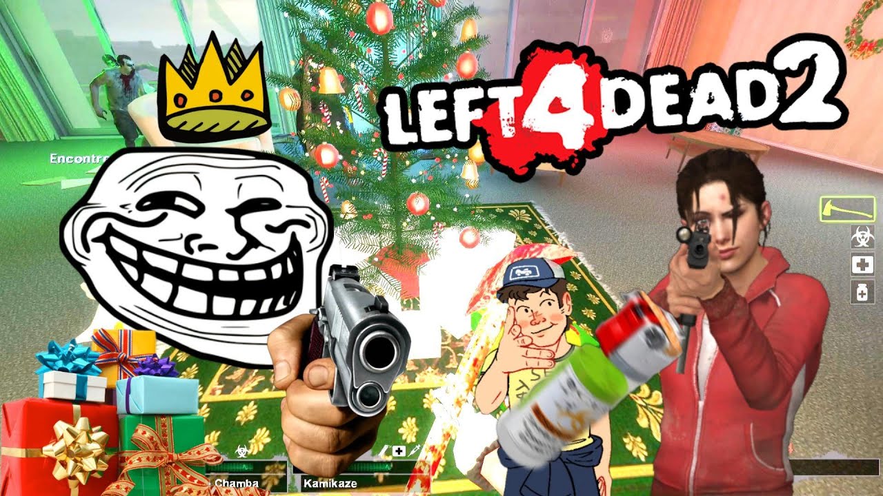 LA NAVIDAD más INSANA en Left 4 Dead 2!!🎄🎁 *SI TE RÍES PIERDES 🤣😂 #funnymoments