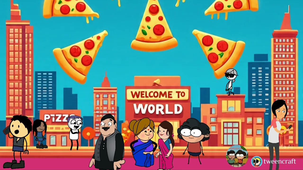 Pizza🍕ki दुनिया#viralvideo#animation #funnyvideo#pizzalover#animatedcartoon  