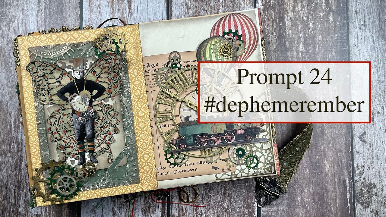 Fotorahmen & Steampunk Schmetterling - Prompt 24 #dephemerember