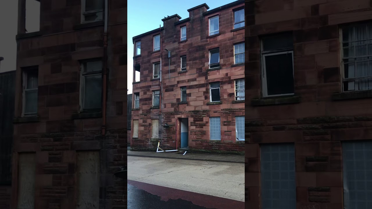 Scotland’s Chernobyl Britain’s cheapest flats, Clune Park estate Port Glasgow Robert St GHOST T0WN