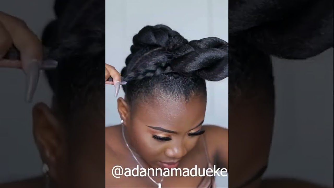 Finish an Elegant  twist Updo with braiding hair in 10 minutes,can you make it?#updo #twistbraids