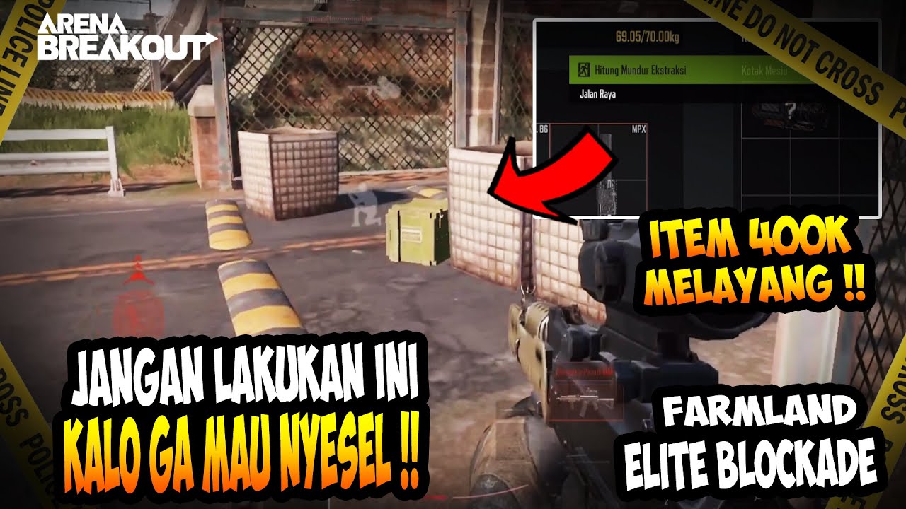 AUTO REGRET!! NEVER DO THIS IN ELITE BLOCKADE MODE - Arena Breakout Indonesia