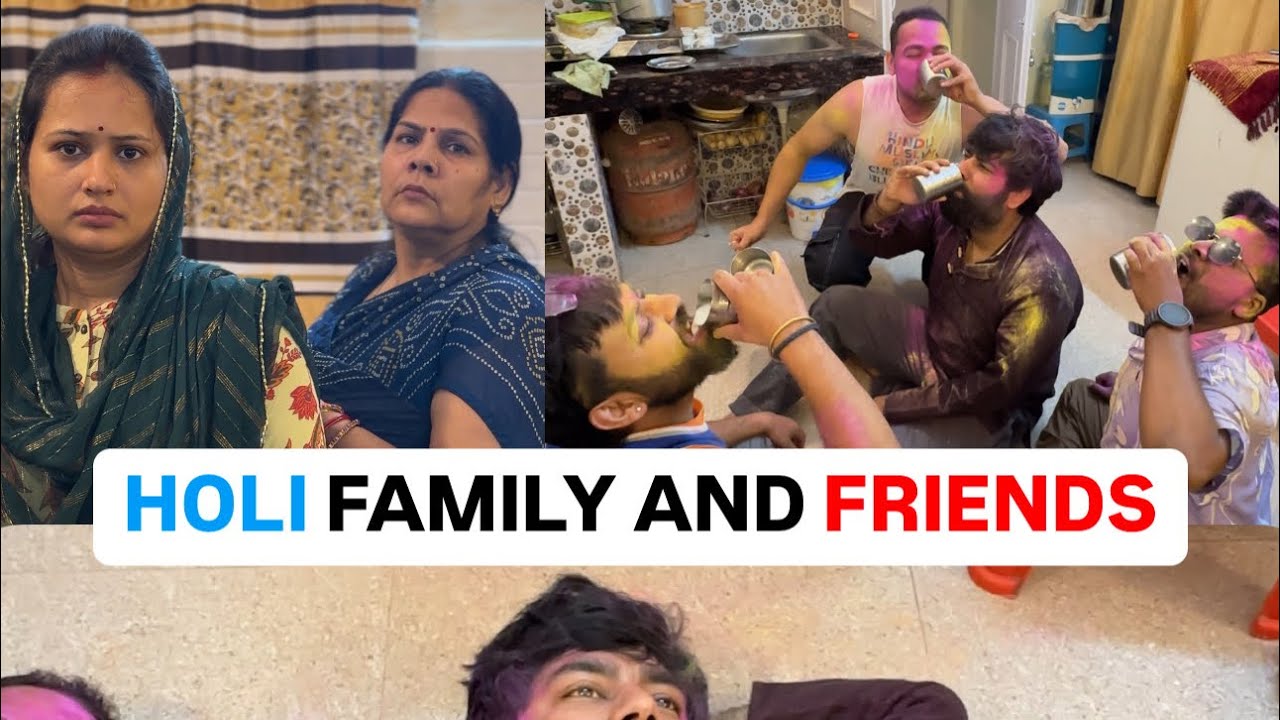 HOLI FAMILY AUR DOST #kapilkanpuriya #comedy
