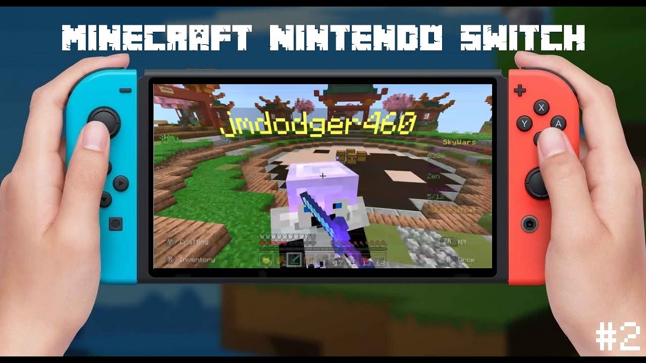 Minecraft Nintendo Switch - Gameplay Server Skywars #2