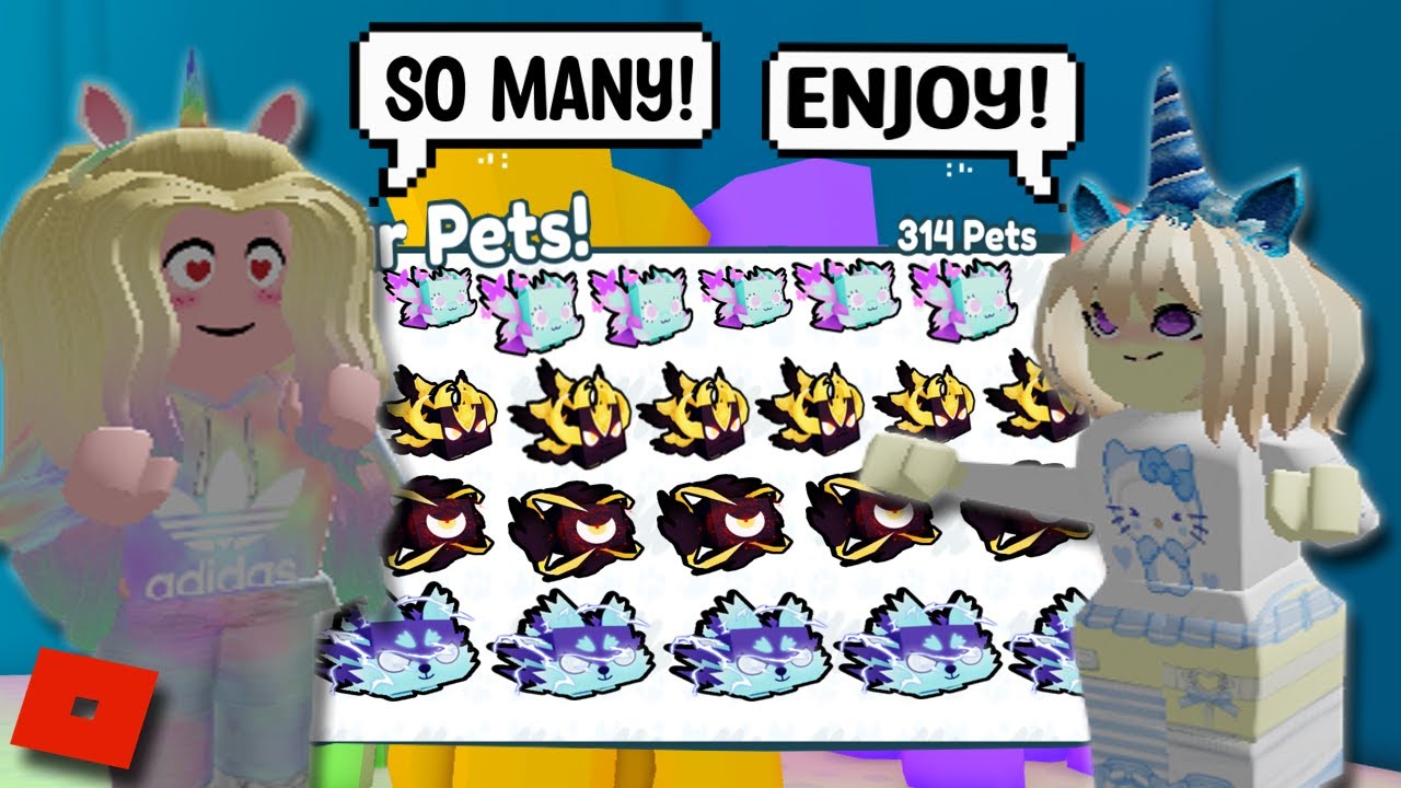 Pet Simulator X | MY SISTER GIVING ME UNLIMITED EXCLUSIVE PETS - Roblox