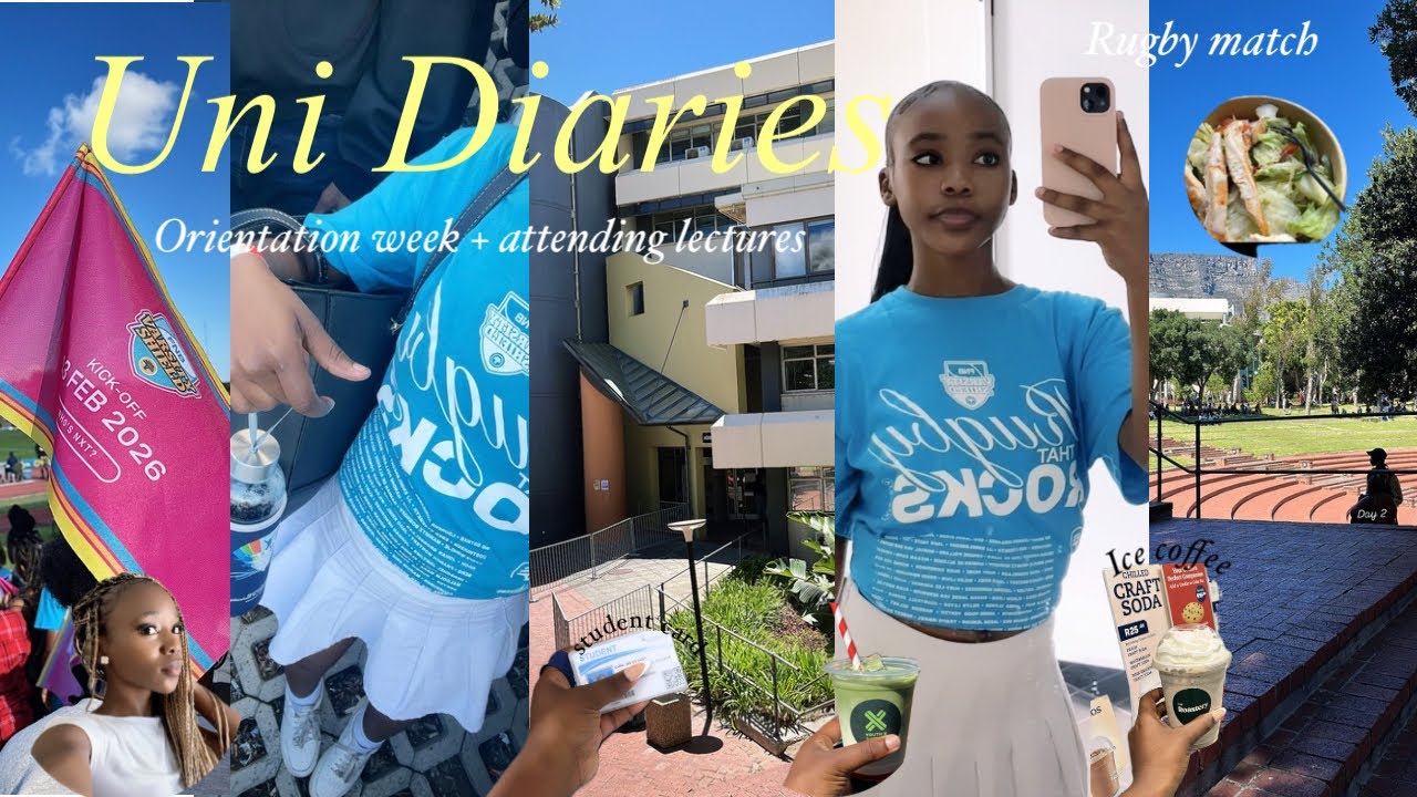 Uni Diaries E.P 1 : Orientation Week, varsity shield rugby match + attending lectures, matcha run 