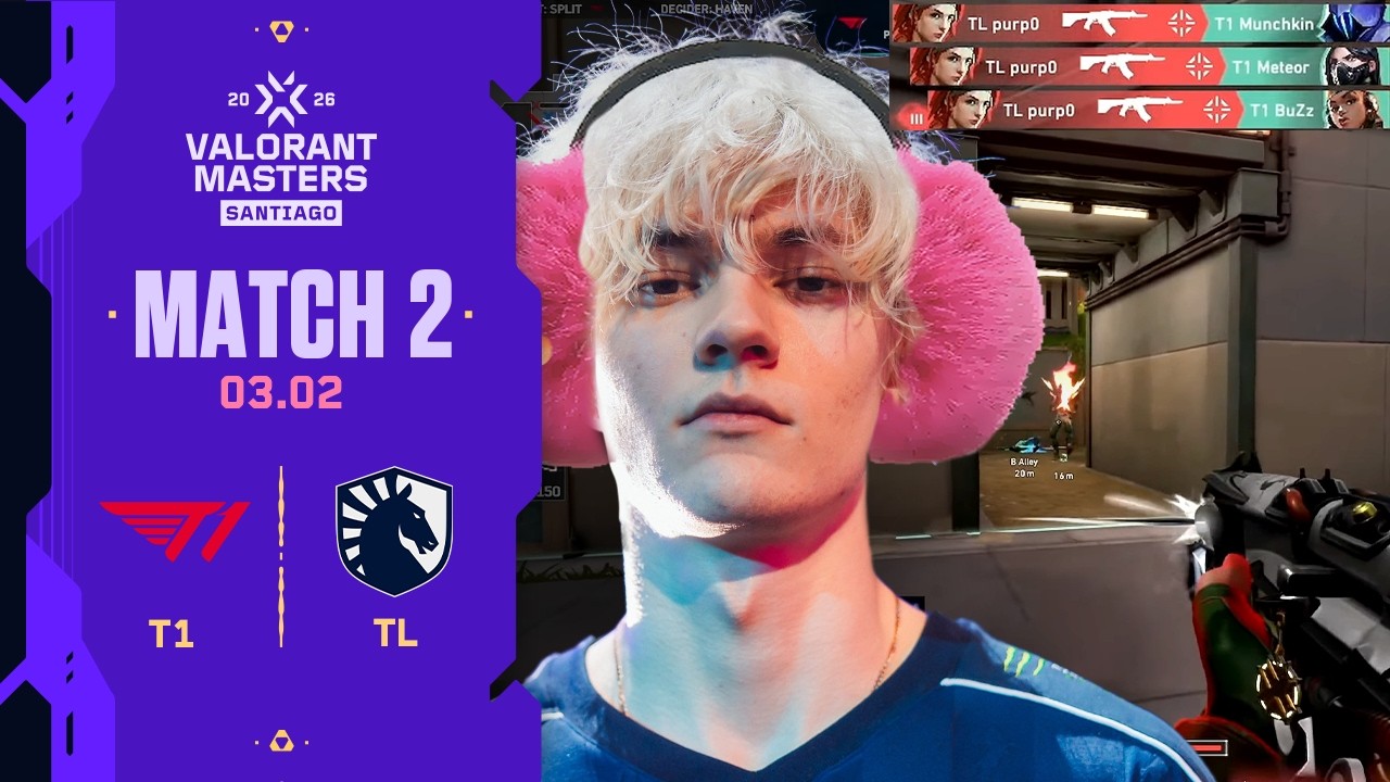 기가막힌 펄포 먼스 |  T1 vs TL  | 스위스 스테이지 2일차 MATCH 2 H/L 03.02 | 발로란트 마스터스 산티아고