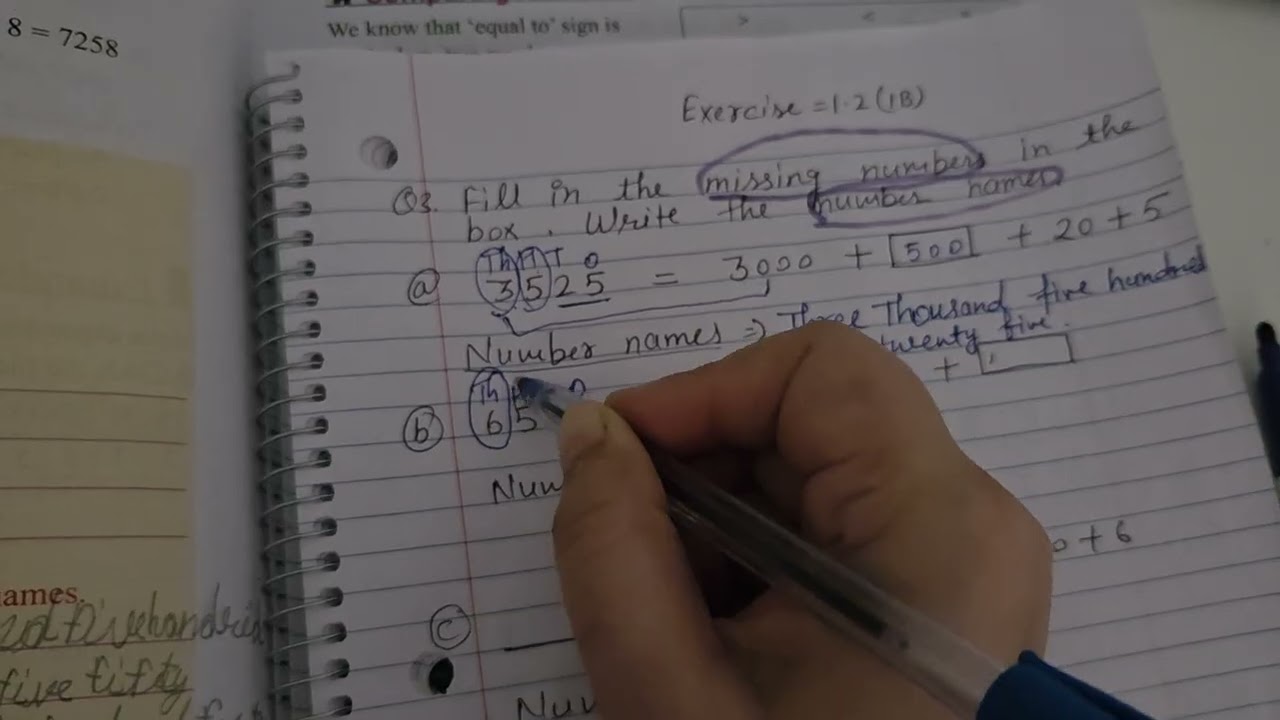 Class-3rd maths #exercise 1.2 #topic-missing  number 