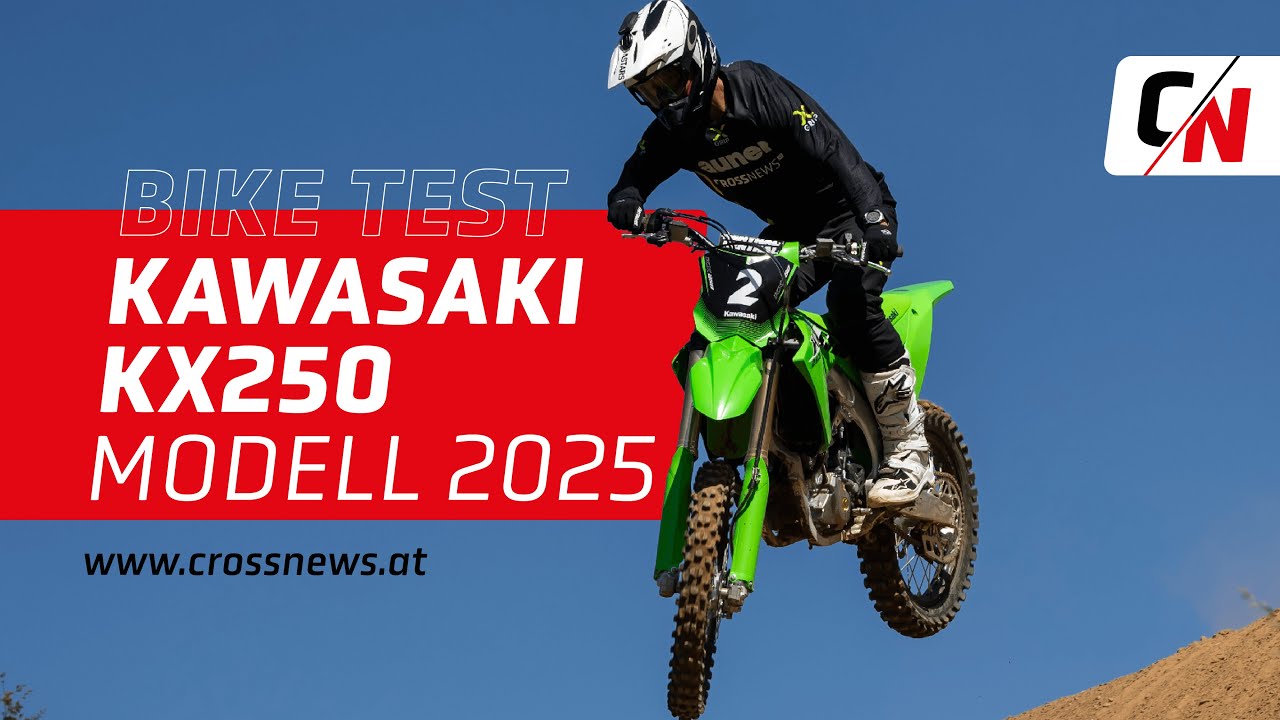 Kawasaki KX250 Modell 2025 im CrossNews-Test