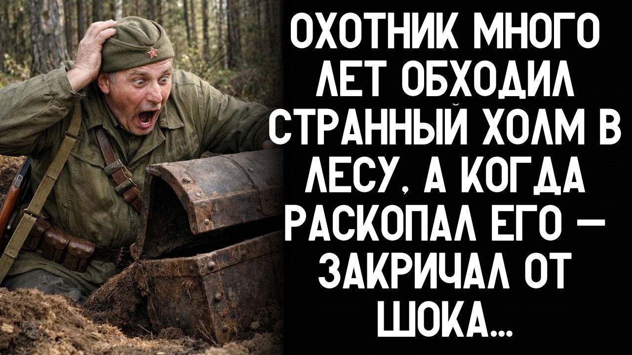 Охотник много лет обходил странный холм в лесу, а когда раскопал его — закричал от шока…