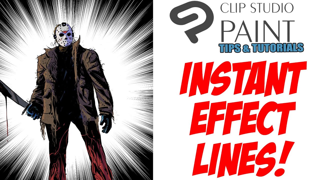 Make your art EXCITING! Get INSTANT effect lines in CLIP STUDIO PAINT! tips/tutorial