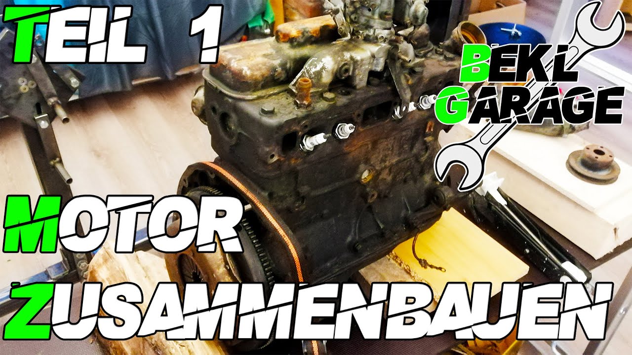 &Ouml;lwannen Dichtung | Kadett B OHV Motor zusammenbau Teil 1
