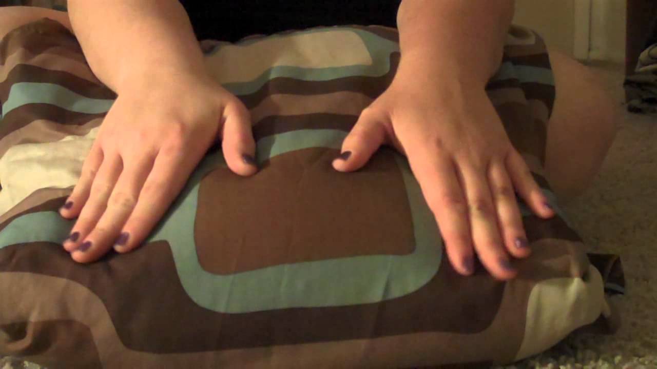 Massaging a Pillow for Tingly Relaxation, ASMR