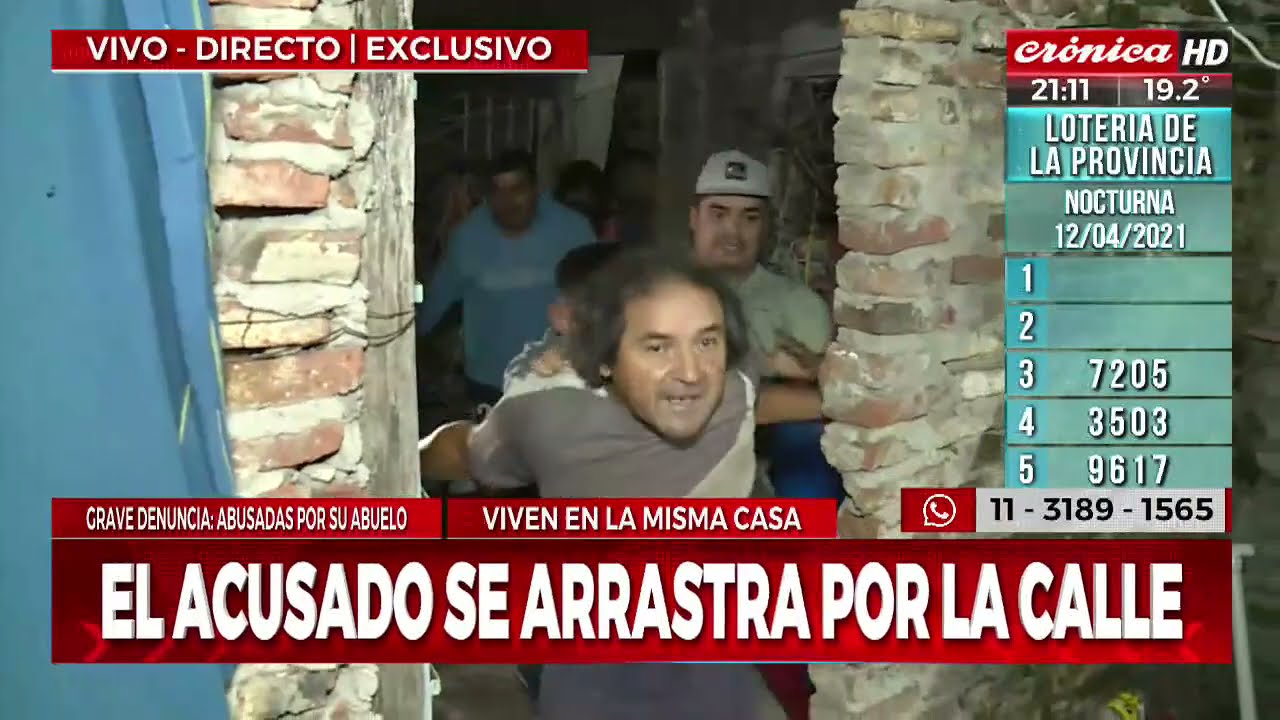Sacaron por la fuerza de su casa  a abuelo abusador