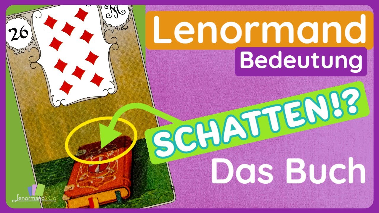 Das Buch in den Lenormandkarten: so deutest Du verlässlich seine beiden Kanten beim Kartenlegen!