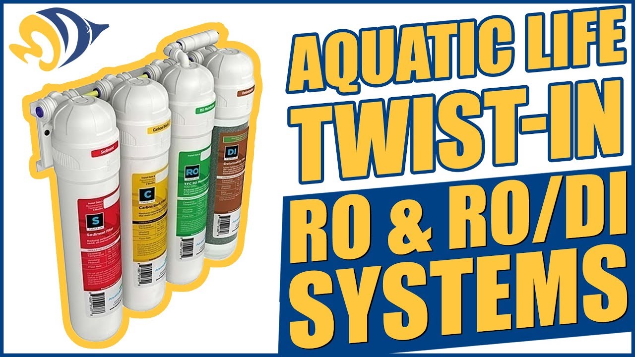 The easy and mess-free Aquatic Life Twist-In RO & RO/DI Systems