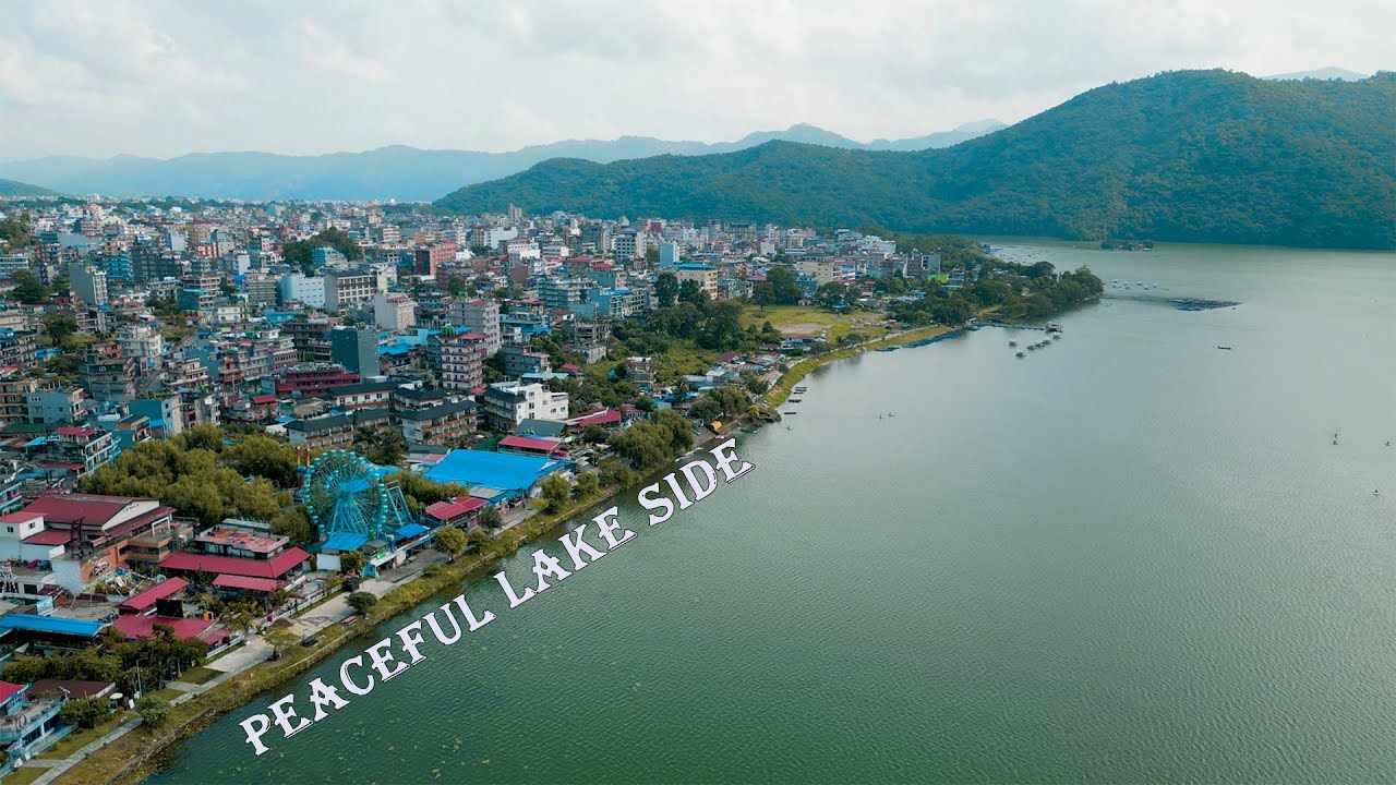 Pokhara Lakeside & World Peace Pagoda: Unforgettable Drone Views of Nepal #pokhara 