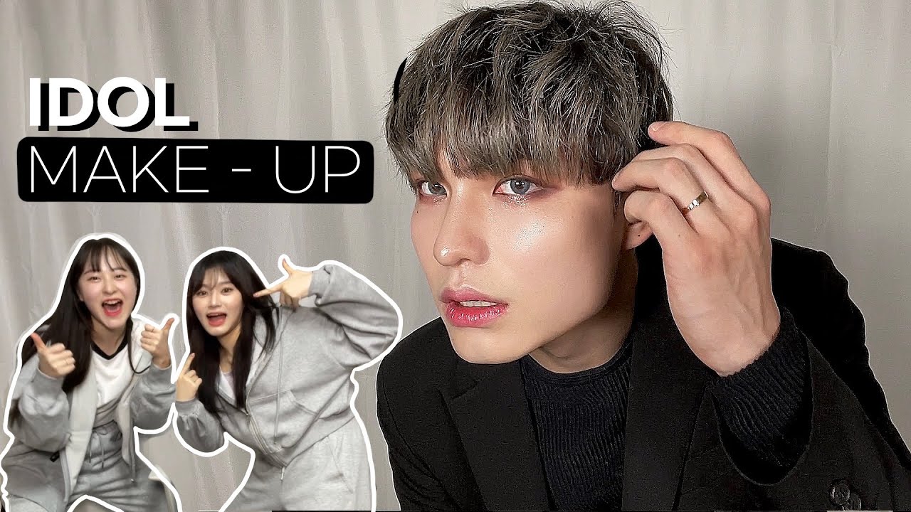 남사친 ⭐️아이돌⭐️ 메이크업 해주기(feat. 연고티비 두니) | 채다치즈