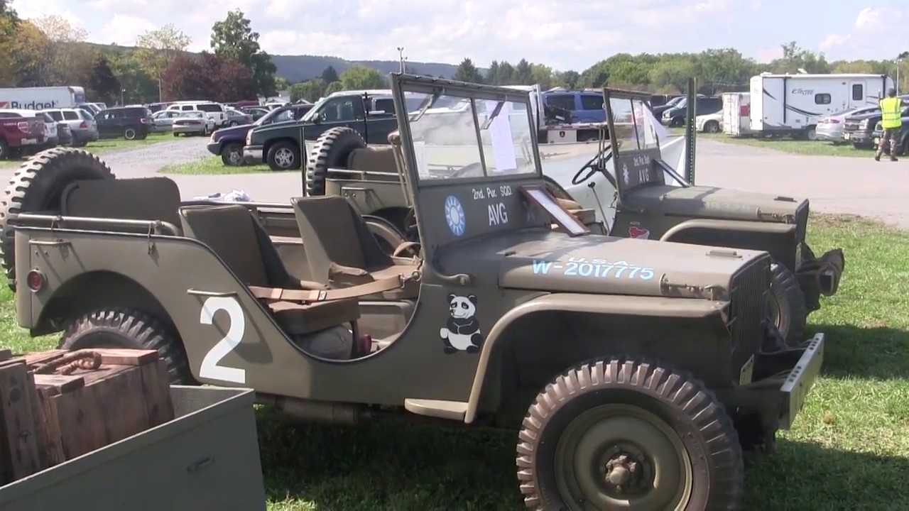 2 Restored Ford 1941 GP Jeep detail walk around