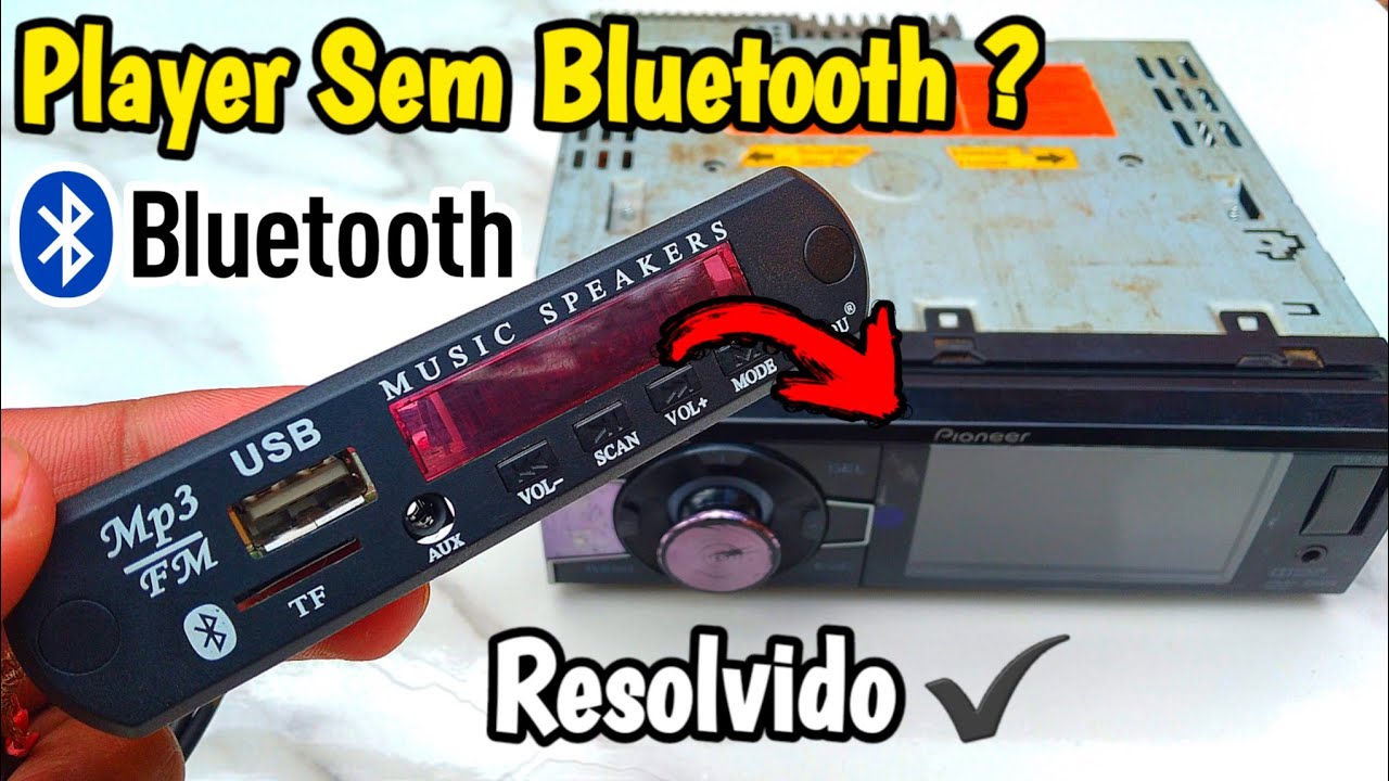 Como instalar Plaquinha Bluetooth em qualquer toca cd ✔