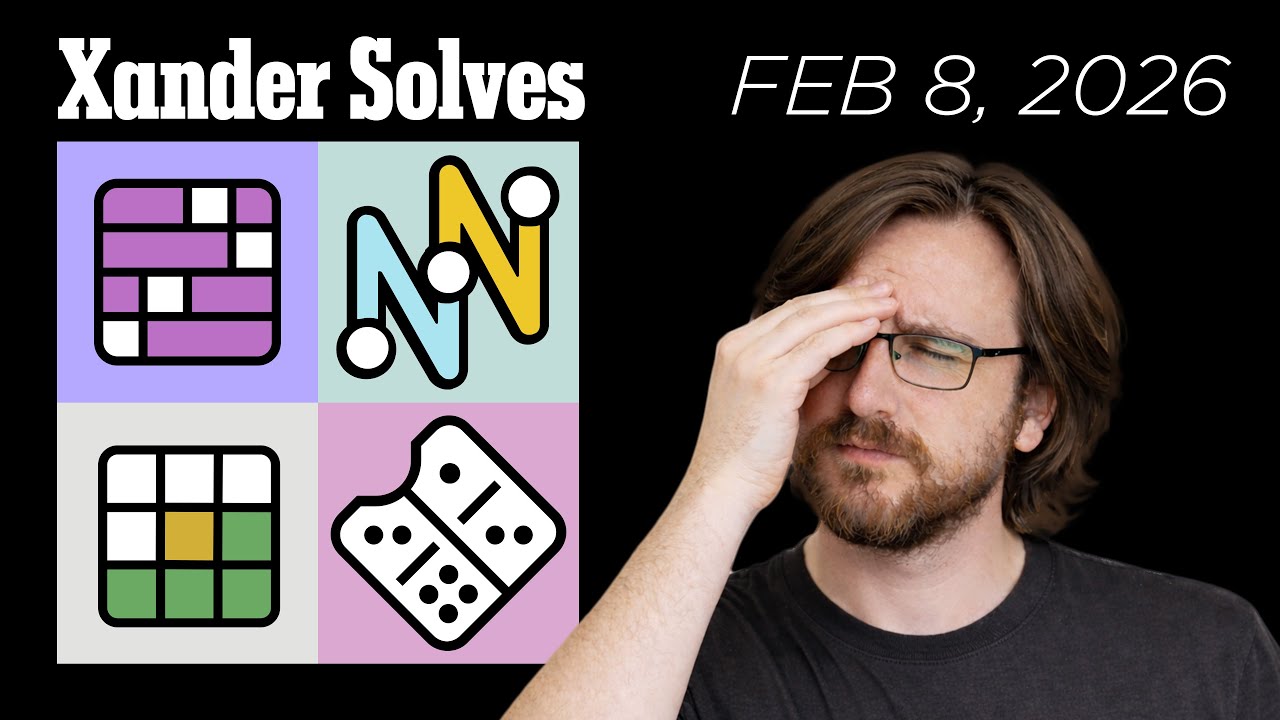 February 8th, 2026 | NYT Daily Puzzles | Connections | Strands | Wordle | Pips | Xander Solves