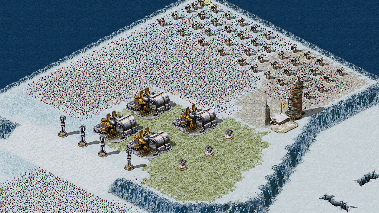 Yuri's Revenge Red Alert 2 Alone Forever Defence Strong on Snow Hills
