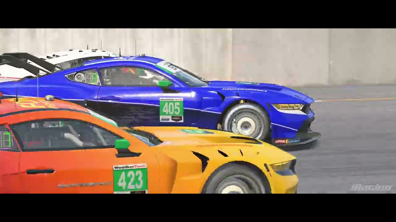 Typically the race starts with a special event Iracing Типичный старт первого сплита в Iracing