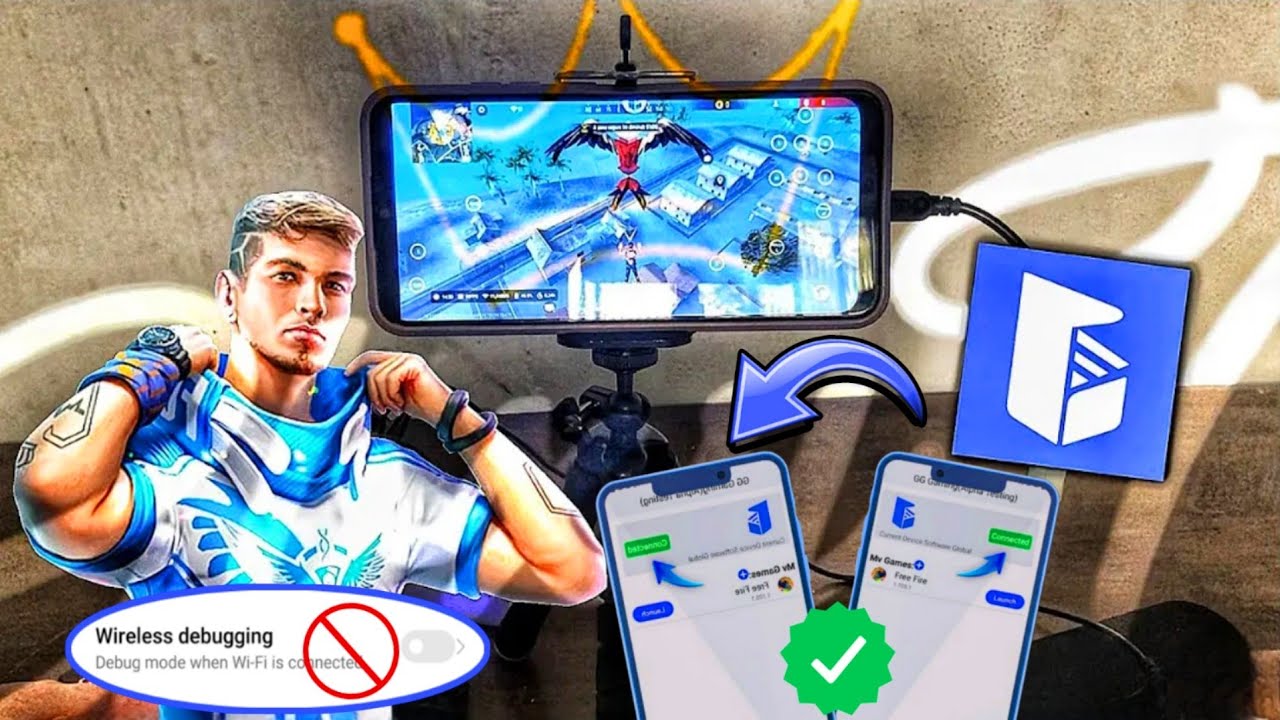 كيفية تفعيل تطبيق  GG MOUSE PRO بهاتف اخر💯🔥 بدون خاصية WIRLESS DIBIGIN✅😈واللعب بالماوس والكيبورد